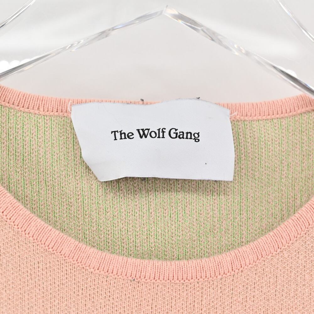 The Wolf Gang Womens Venaya Dress Size S Knit Midi Long Sleeve Open Back - Picture 9 of 15